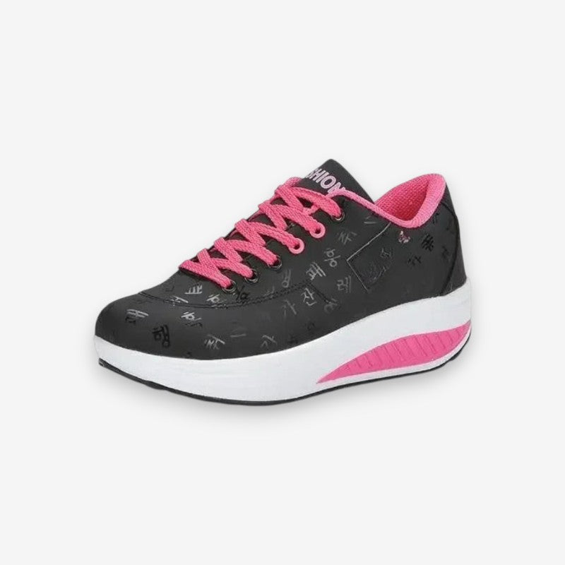 Chaussures Femmes Confort avec Semelle Plate et Lacets Élastiques