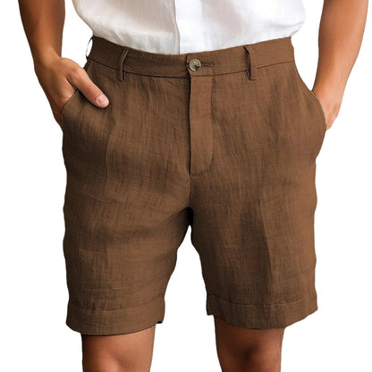 Pantalon Court Décontracté à Fermeture Éclair