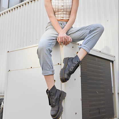 Bottines Femme Chic à Talon Bas pour Travail et Loisirs - PanierRoyale