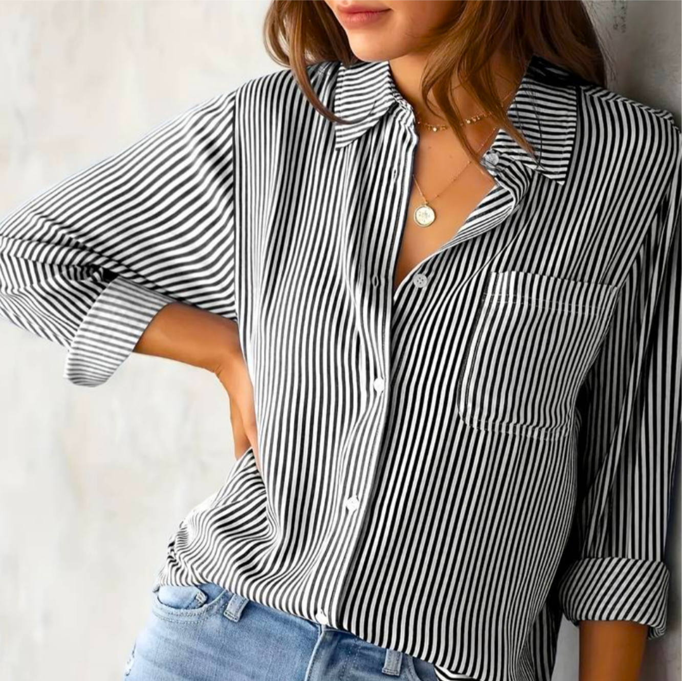 Chemisier Femme Manches Longues Élégant et Chic