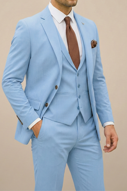 Costume Homme Printemps 3 Pièces Élégant Moderne