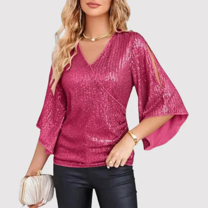 Veste Femme Détente Col en V Décontractée