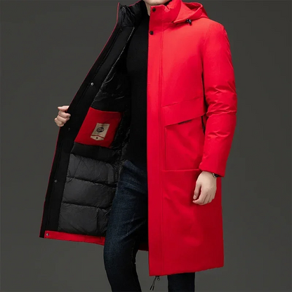 Parka Hiver Homme Longue Doudoune avec Capuche