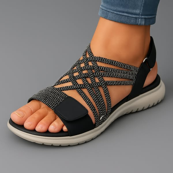 Sandales Femme Brides Tressées Ajustables Confortables - PanierRoyale