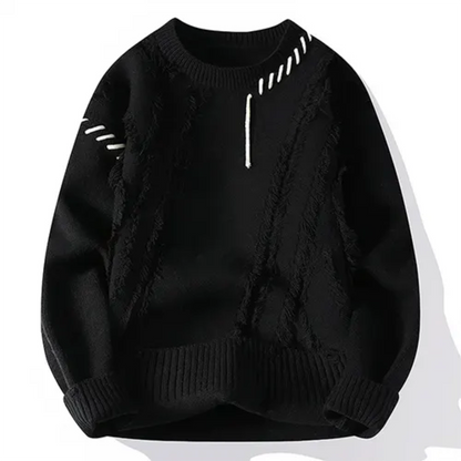 Pull Hiver Patchwork Mode Homme