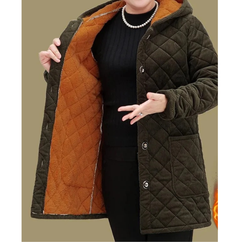 Veste Hivernale Femme Doublure Polaire Manches Longues