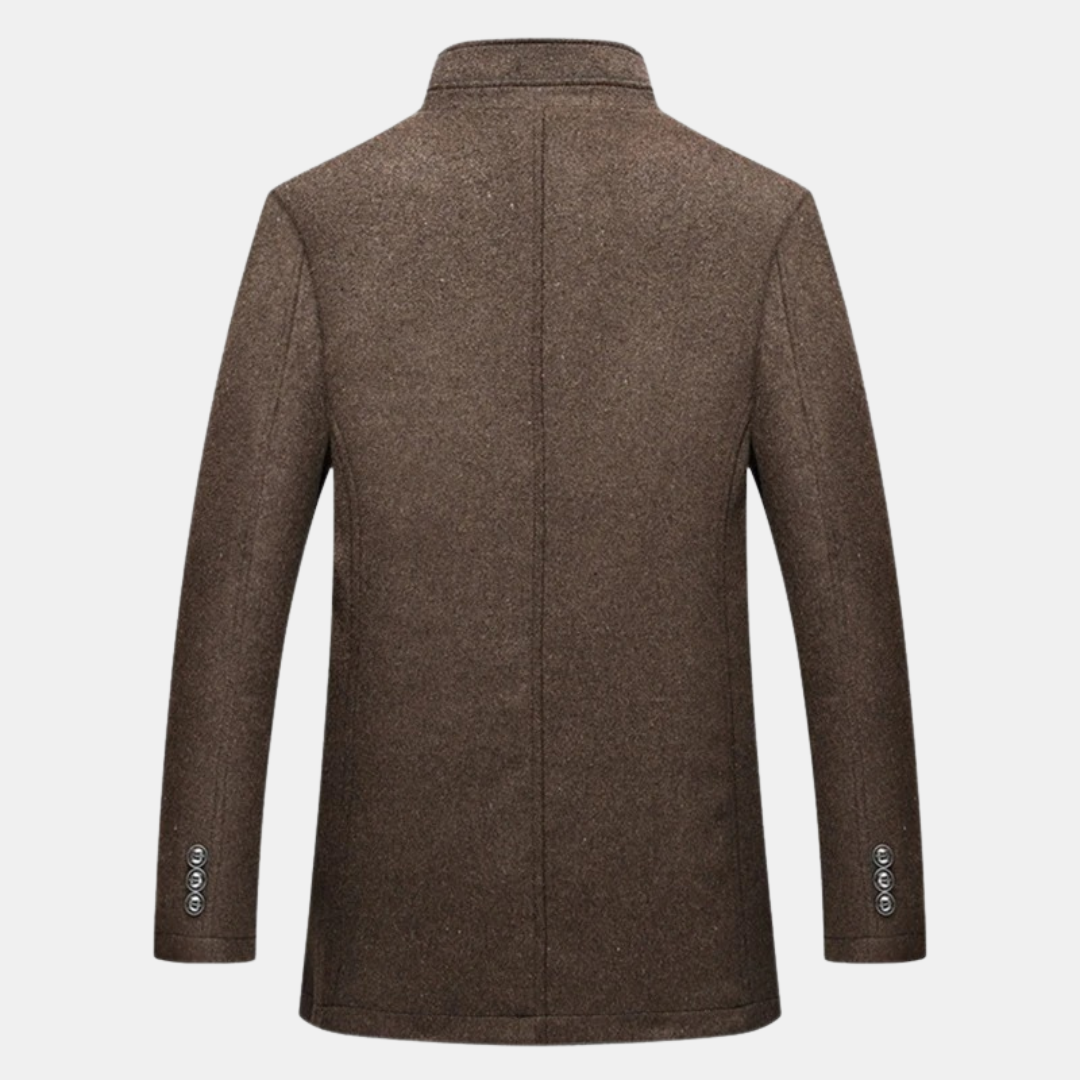 Manteau Homme Hiver Épais et Chauffant avec Col Montant