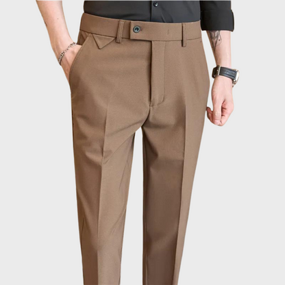 Pantalon Homme Slim Fit Noir Élégant