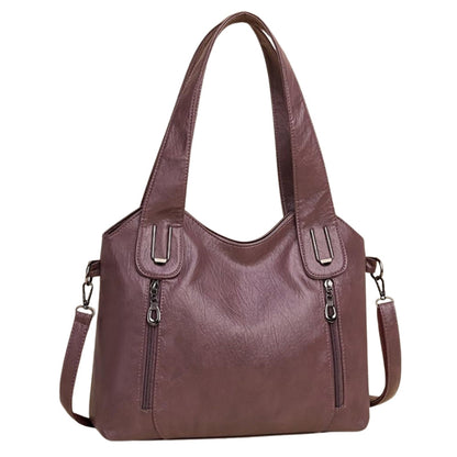 Sac à épaule femme avec poches fermées zippées