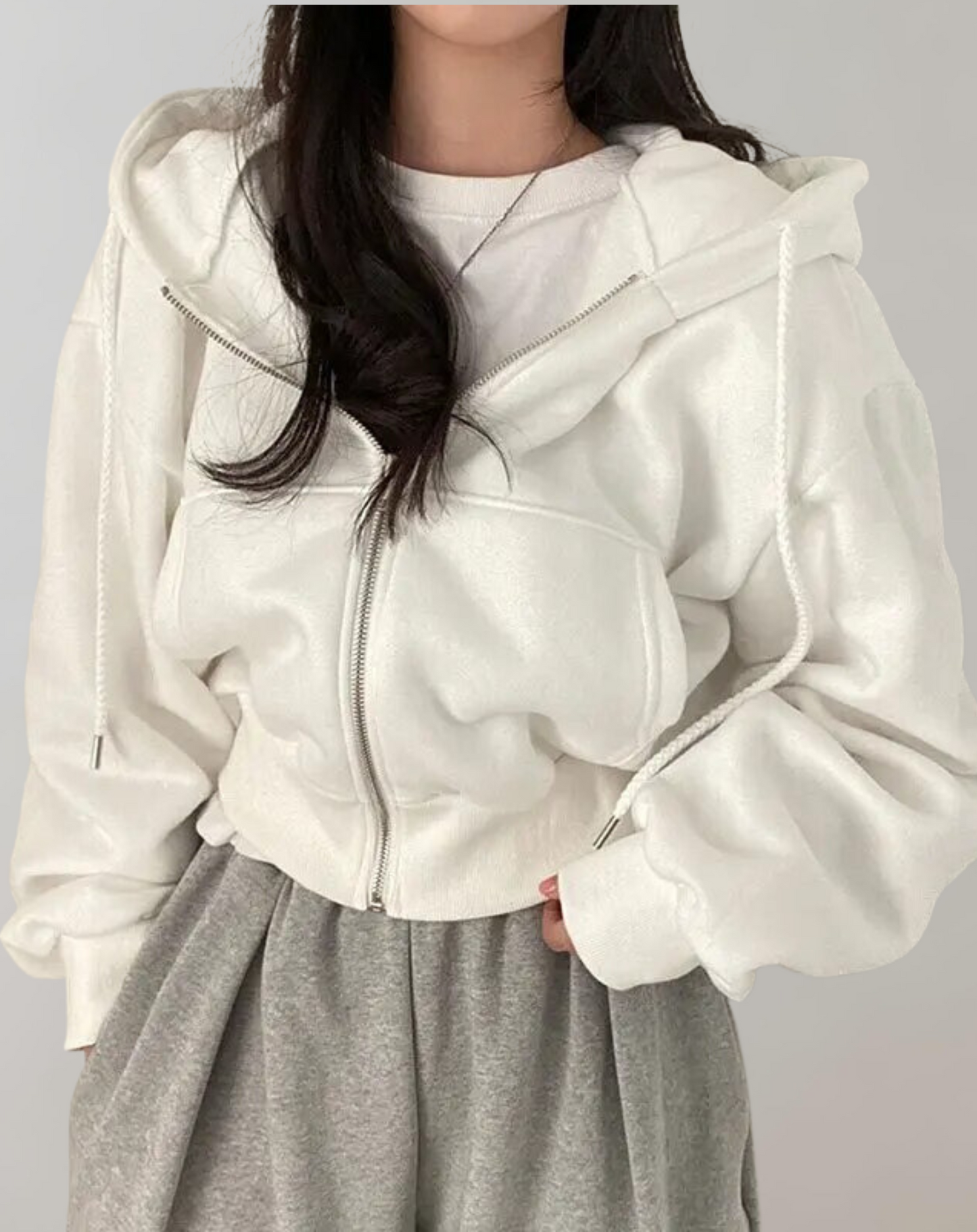 Sweat à Capuche Femme Taille Adjustables