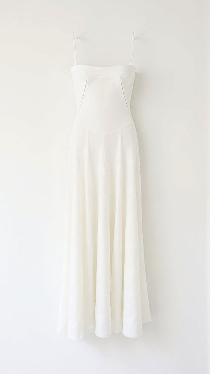 Robe de cérémonie femme longue élégante pour mariée ou invitée