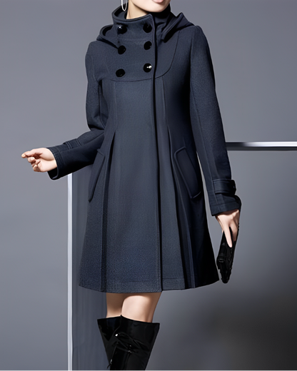 Manteau Femme Hiver Chauffant et Doux Longueur Mi-Mollet