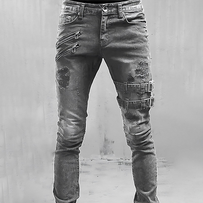 Pantalon Jean Denim Homme Style Classique