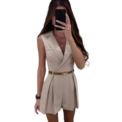 Robe de Femme Élégante Taille Cintrée en V