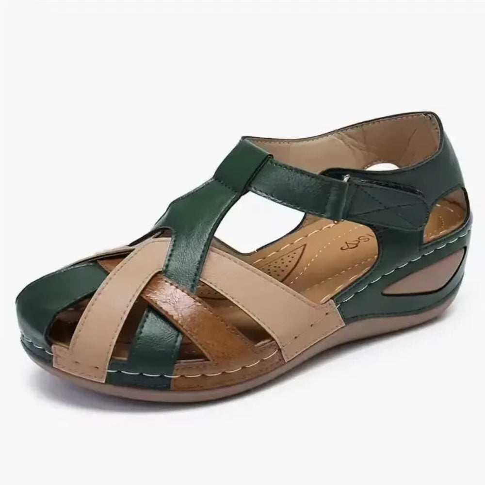 Sandales Plates Élégantes à Fermeture Réglable pour Femme