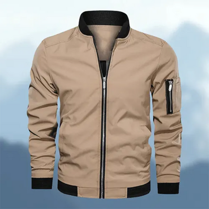Veste Homme Imperméable Hiver avec Capuchon et Fermeture Éclair - PanierRoyale