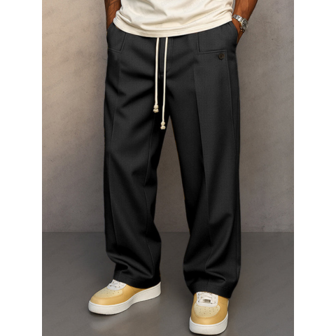 Pantalon homme casual taille large