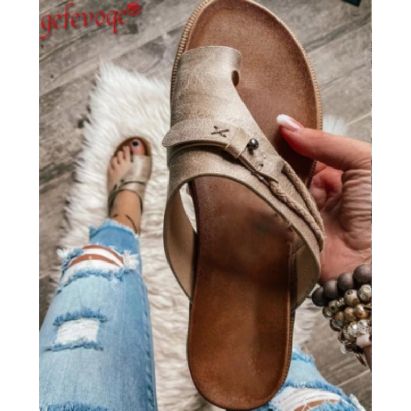 Sandales Talons Hauts à Boucle avec Semelle souple