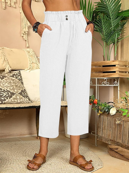 Pantalon Femme Confort Coton Élégant