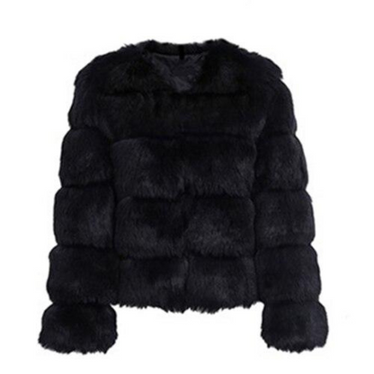 Veste en Fourrure Femme Chic pour Hiver