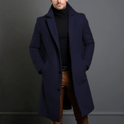 Manteau Homme Hiver Long et Chauffant en Style Classique