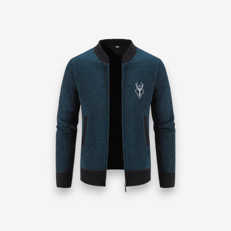 Veste oversize zippée avec manches longues et poches côtés - PanierRoyale