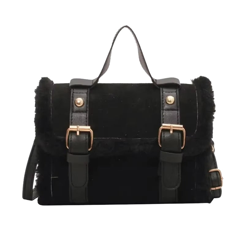 Sac Épaule Femme avec Fermeture Éclair et Bretelle Réglable