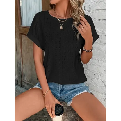 T-Shirt Femme Détente Manches Courtes
