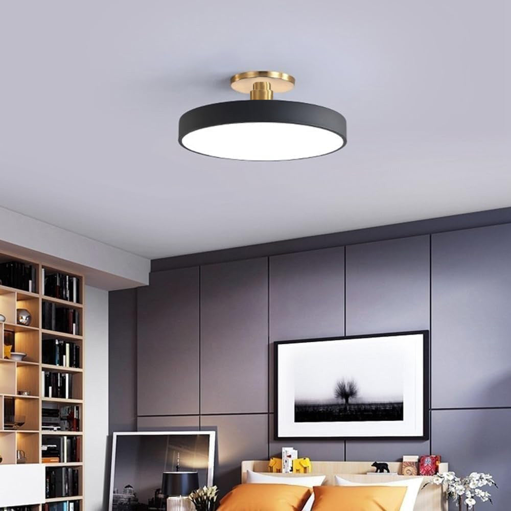 Lampe Plafond LED Or Moderne Élégante