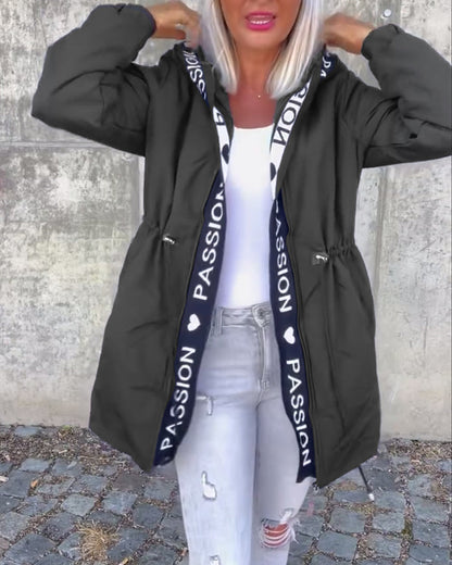 Trench-coat Femme Léger Coupe Ample Long à Capuche