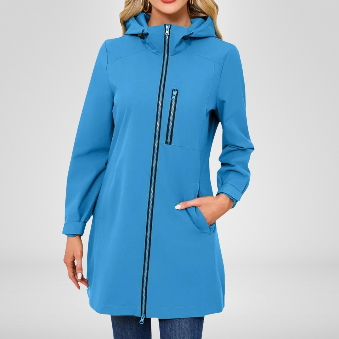 Veste Imperméable Femme à Capuche pour Pluie et Vent