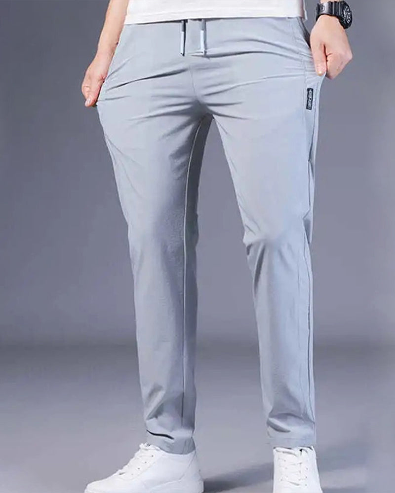 Pantalon de jogging confortable avec cordons et coupe ajustée