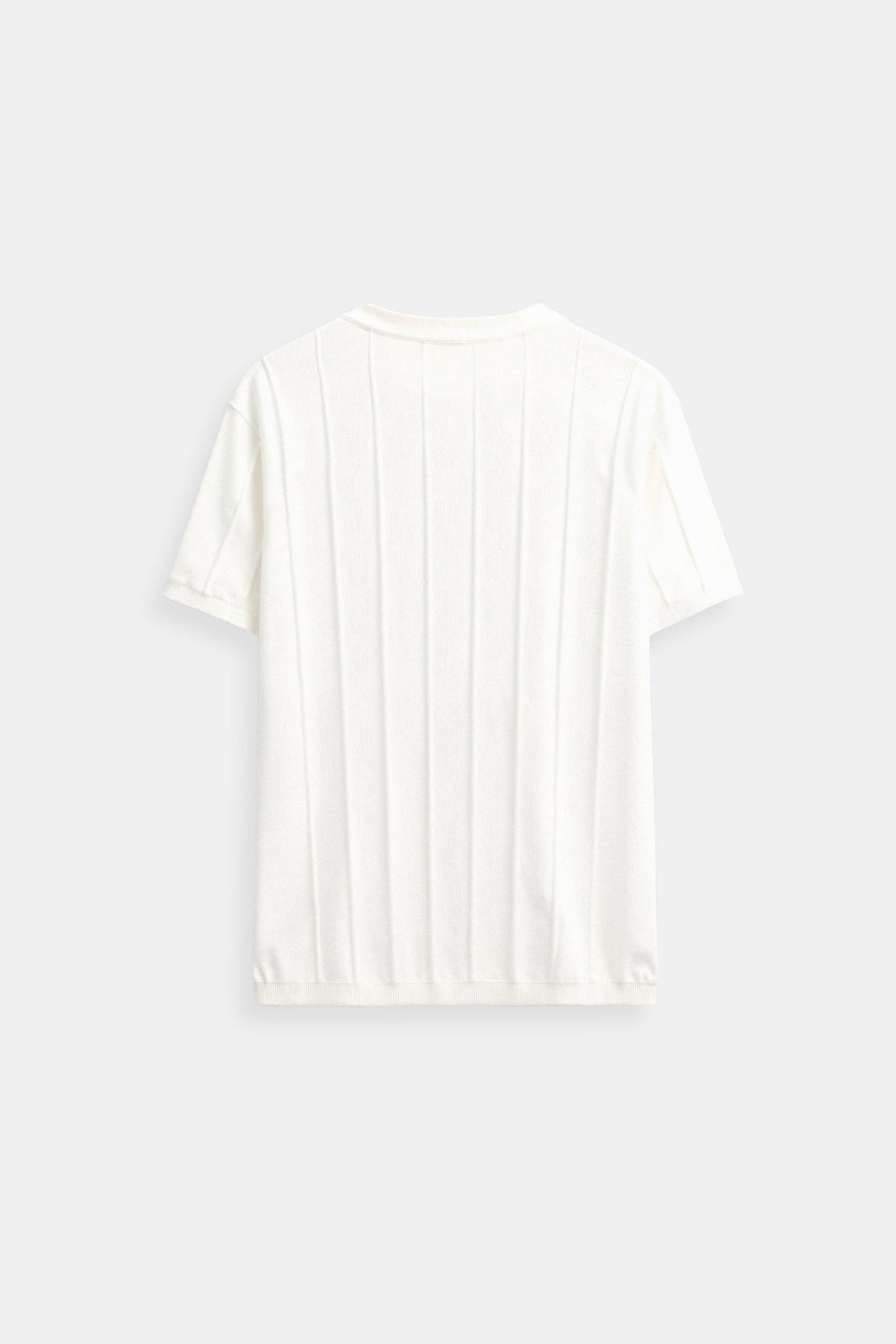 T-Shirt Rayé Classique Col Rond Épais et Confortable