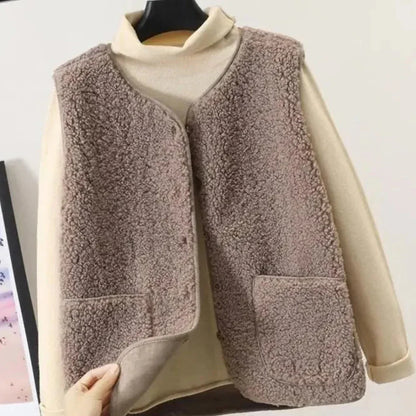 Gilet Court Manche Femme Doux et Confortable