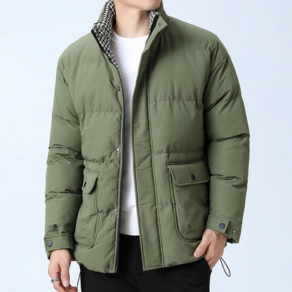 Veste Homme Hiver Élégante à Fermeture Éclair