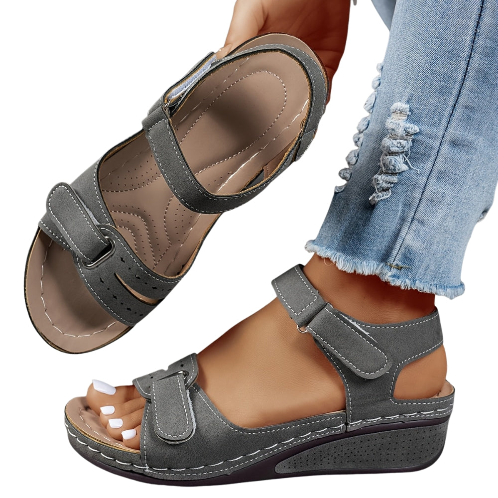Sandales Été Bout Ouvert avec Sangle Réglable devient : Sandales Tropéziennes Bout Ouvert avec Sangle Ajustable