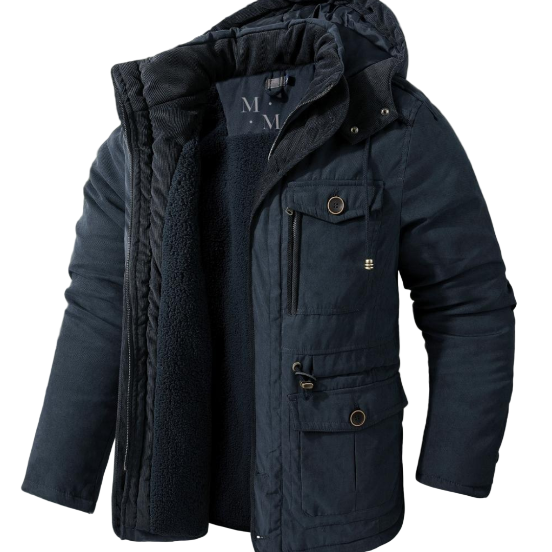 Veste Hiver Homme Styliste avec Capuche Réversible