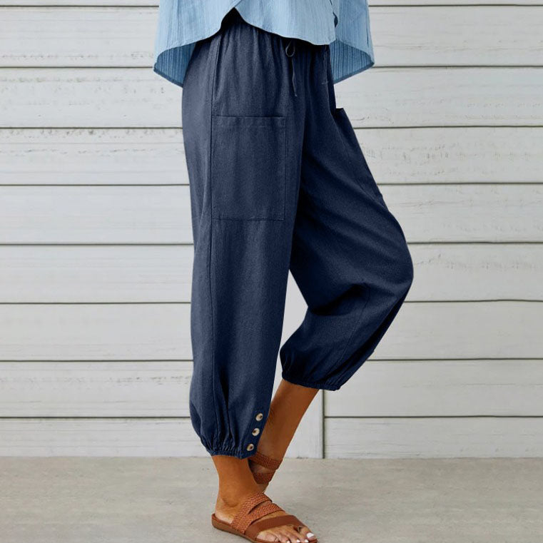Pantalon Femme Décontracté Taille Relâchée - PanierRoyale
