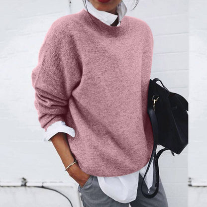 Pull Femme Classique à Manches Longues Pour Tous les Jours