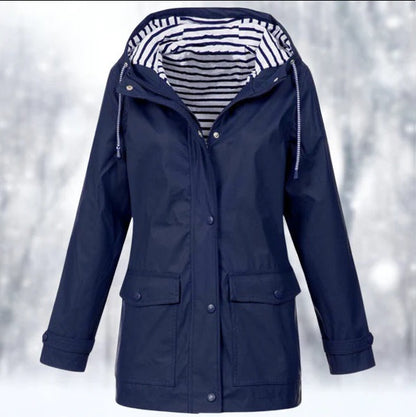 Veste Imperméable Femme Jaune Citron Legère et Étanche