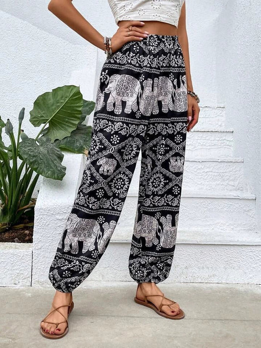 Pantalon Femme Noir et Blanc à Carreaux - PanierRoyale