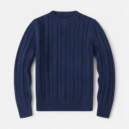 Pull Laine Mélange Brun Chaud