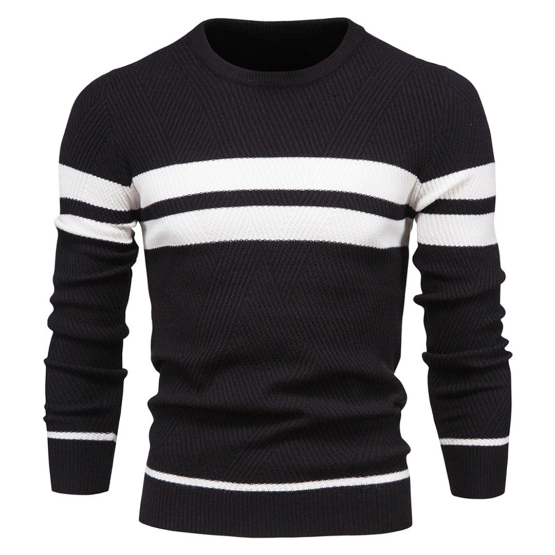 Pull Homme Col Rond Tricot Chaud et Confortable