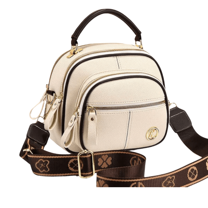 Sac à Épaule Spacieux avec Poches Zippées