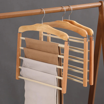 Cintre de Placard Étendable avec Barres Superposées pour Rangement Optimal