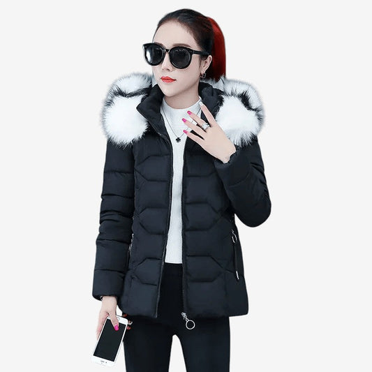 Doudoune Parka à Capuche avec Poches Réchauffante - PanierRoyale