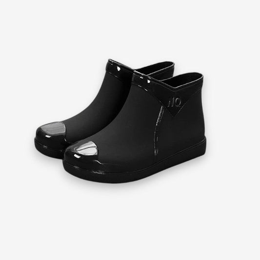 Bottes Femmes à talon plat et bout rond élégant - PanierRoyale