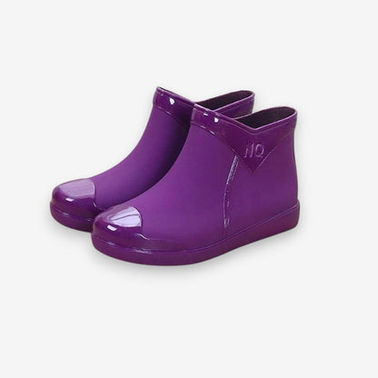 Bottes Femmes à talon plat et bout rond élégant