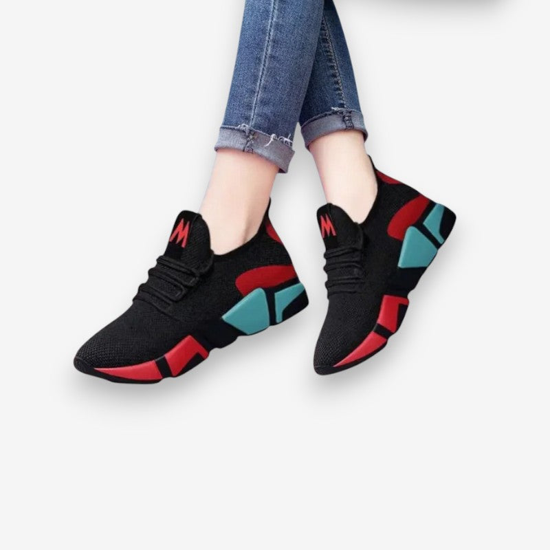 Chaussures de sport bout rond avec semelle antidérapante et lacets - PanierRoyale