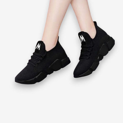 Chaussures de sport bout rond avec semelle antidérapante et lacets